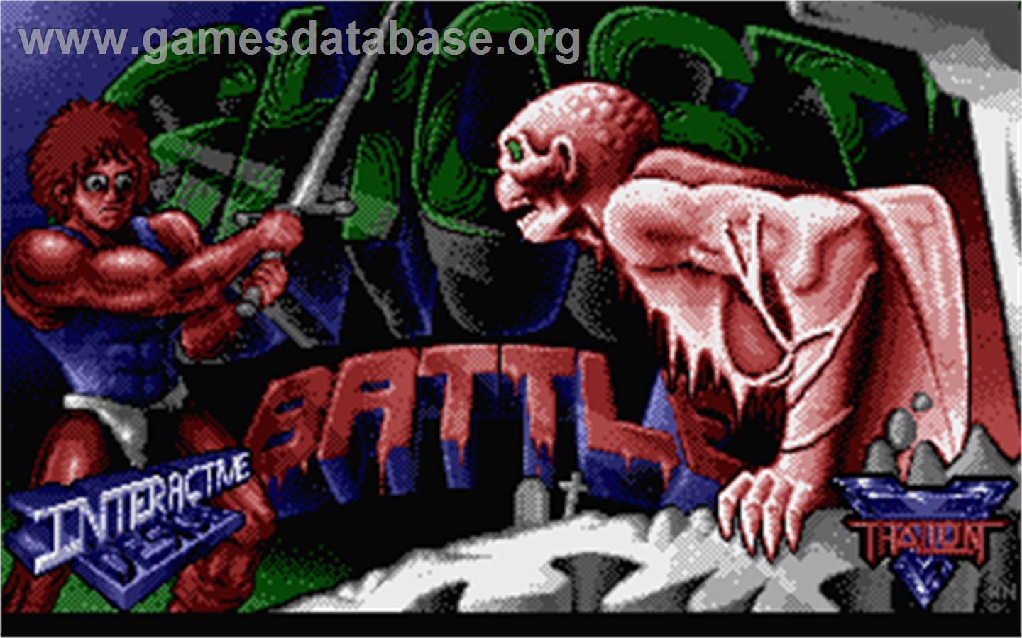 Ghost Battle - Atari ST - Artwork - Title Screen