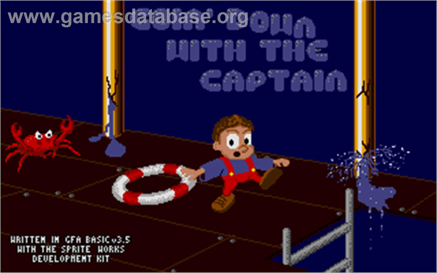 Goin' Down with the Captain - Atari ST - Artwork - Title Screen