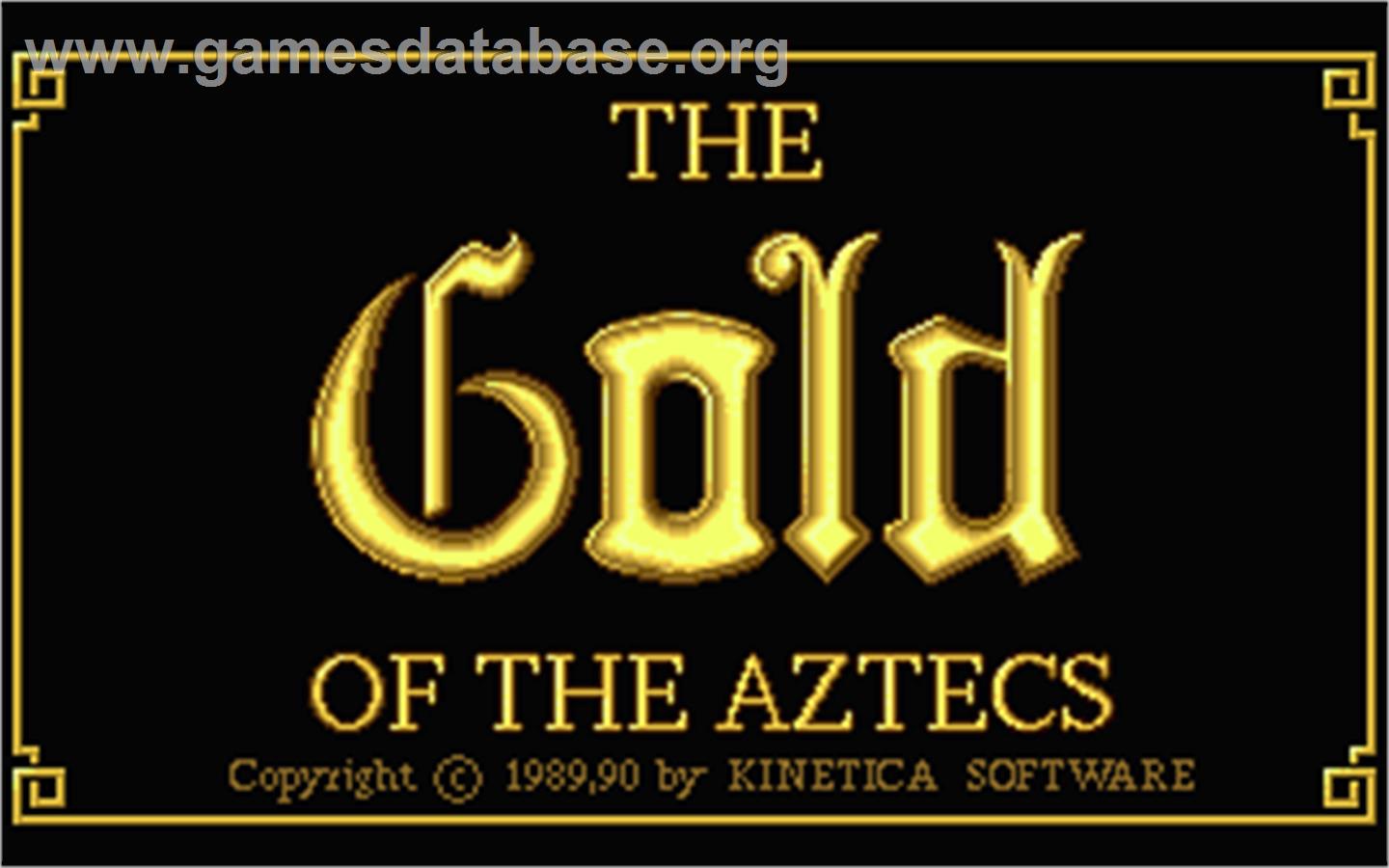 Gold of the Aztecs - Atari ST - Artwork - Title Screen