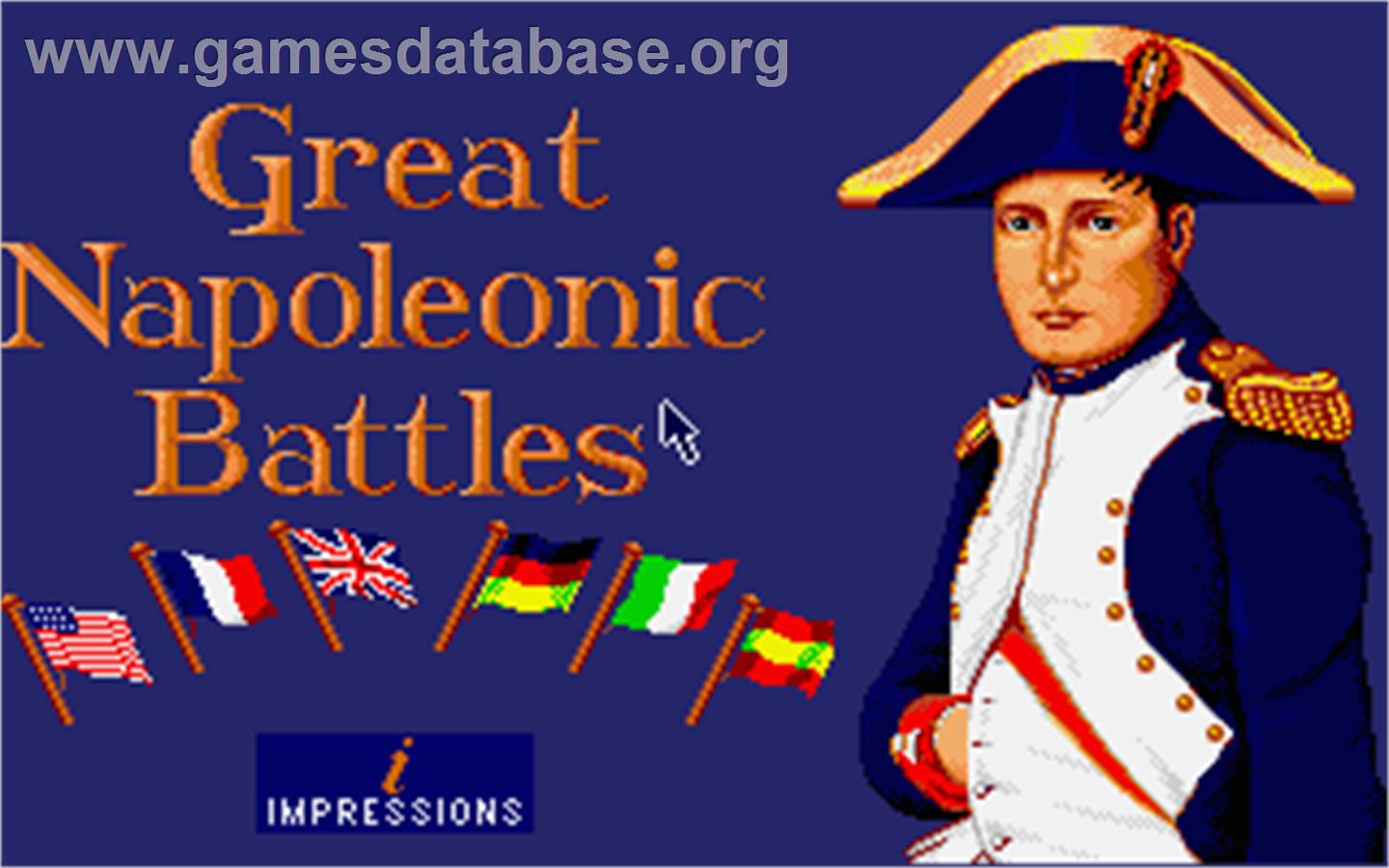 Great Napoleonic Battles - Atari ST - Artwork - Title Screen