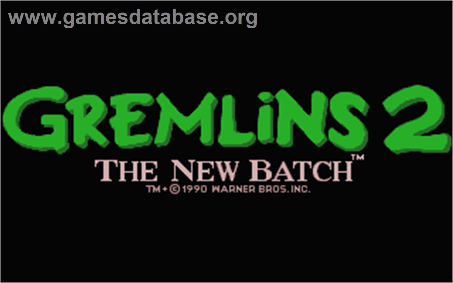 Gremlins 2: The New Batch - Atari ST - Artwork - Title Screen