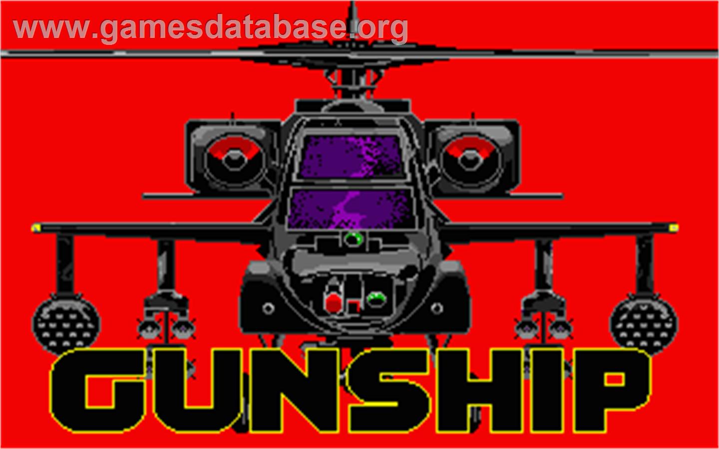 Gunship - Atari ST - Artwork - Title Screen