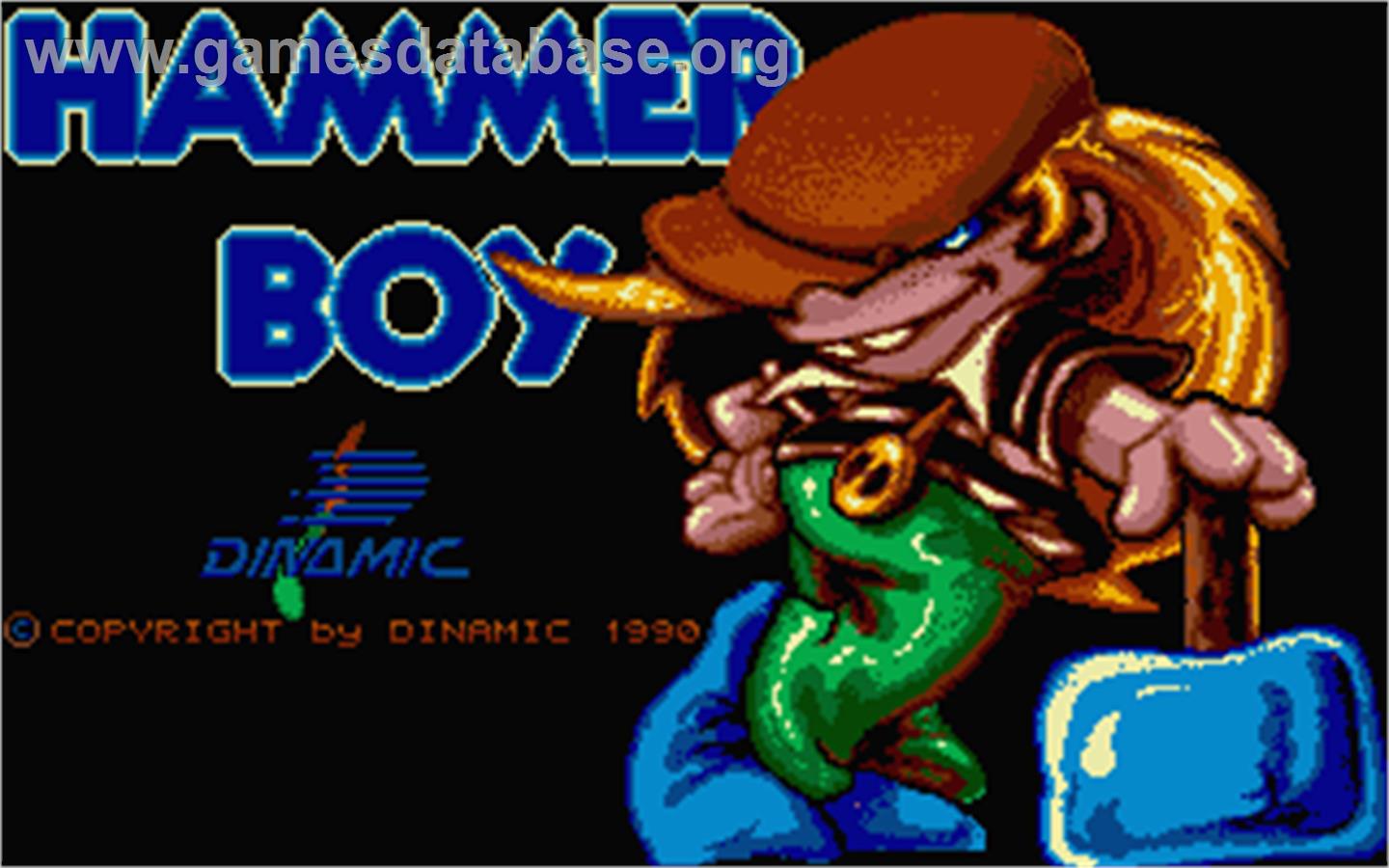 Hammer Boy - Atari ST - Artwork - Title Screen