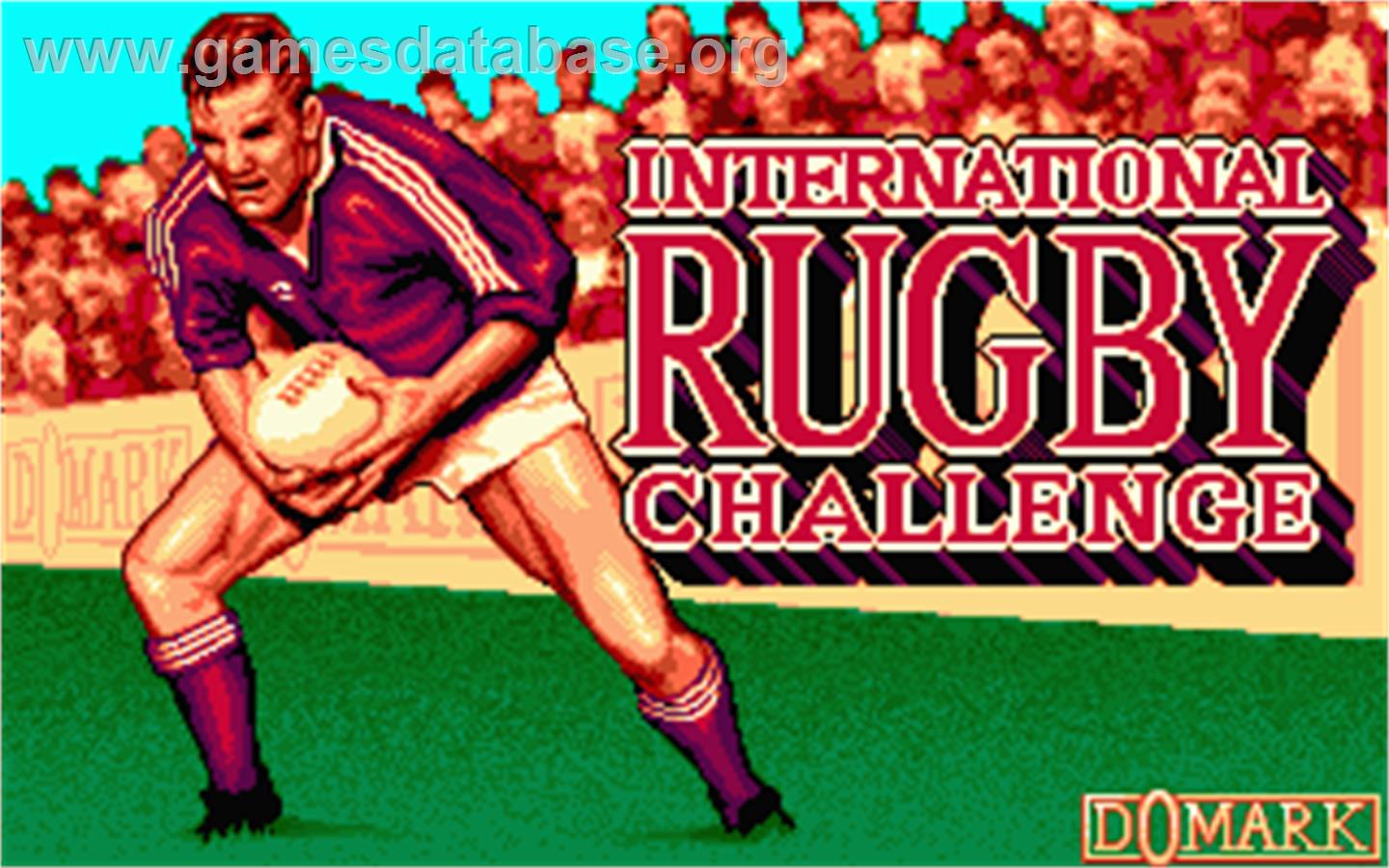 International Rugby Challenge - Atari ST - Artwork - Title Screen