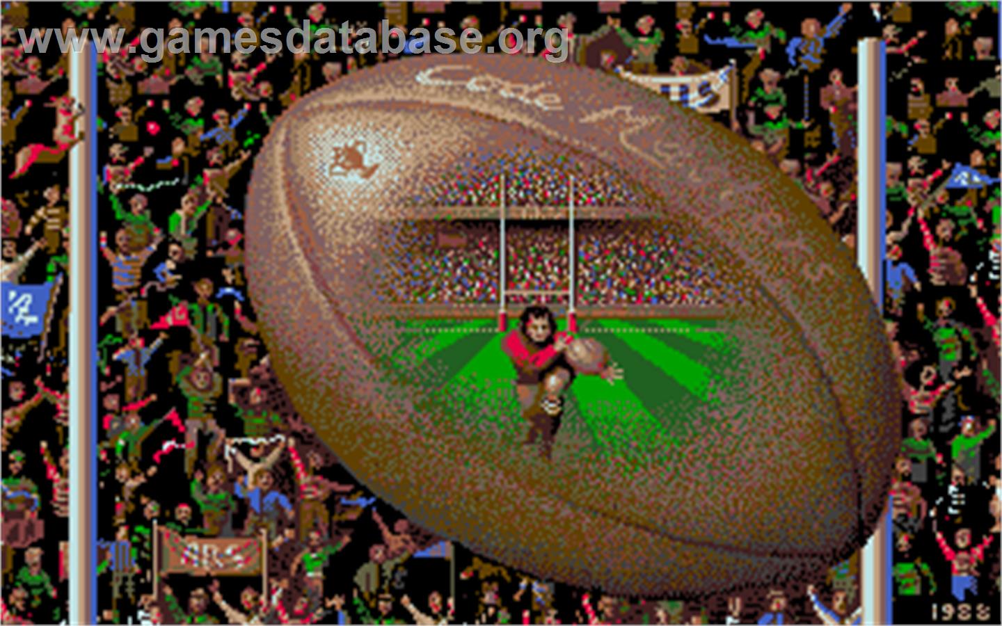International Rugby Simulator - Atari ST - Artwork - Title Screen