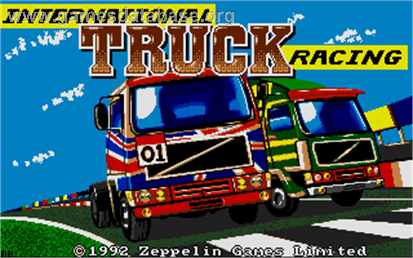 International Truck Racing - Atari ST - Artwork - Title Screen