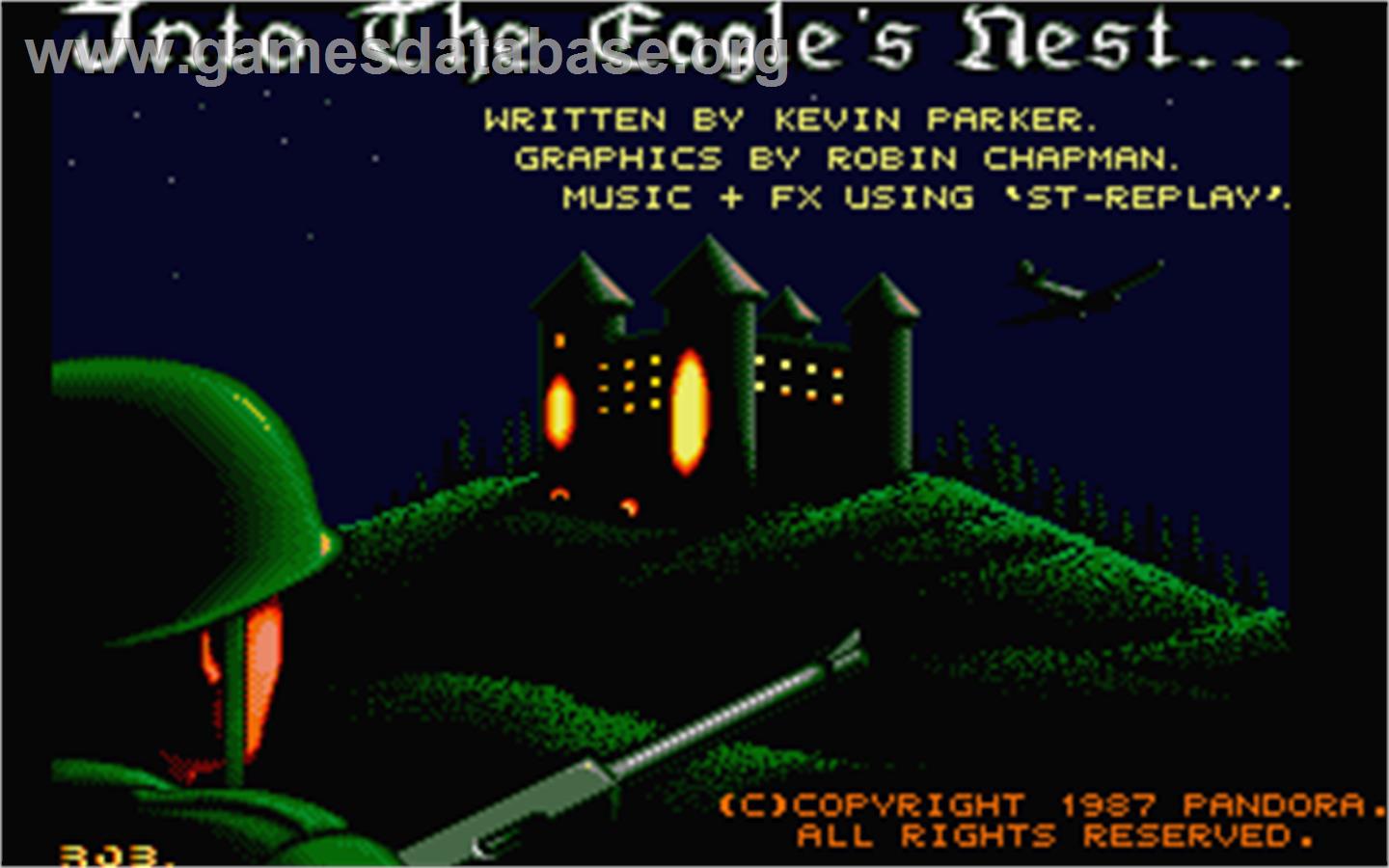 Into the Eagle's Nest - Atari ST - Artwork - Title Screen