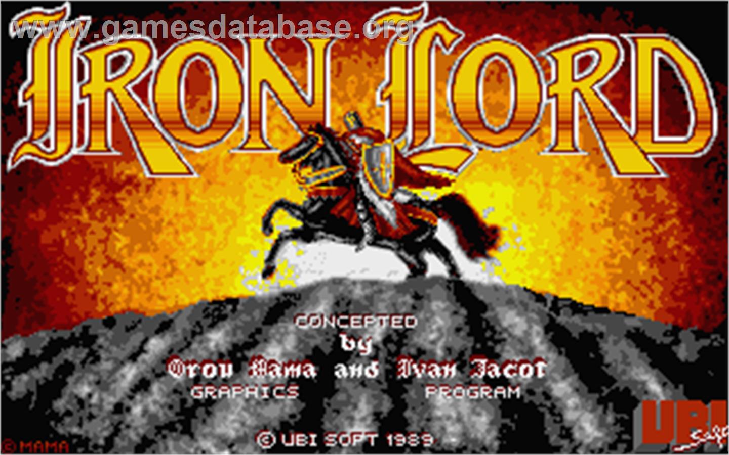 Iron Lord - Atari ST - Artwork - Title Screen