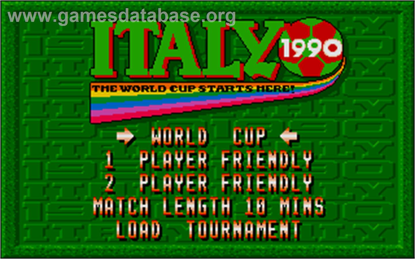 Italia 1990 - Atari ST - Artwork - Title Screen