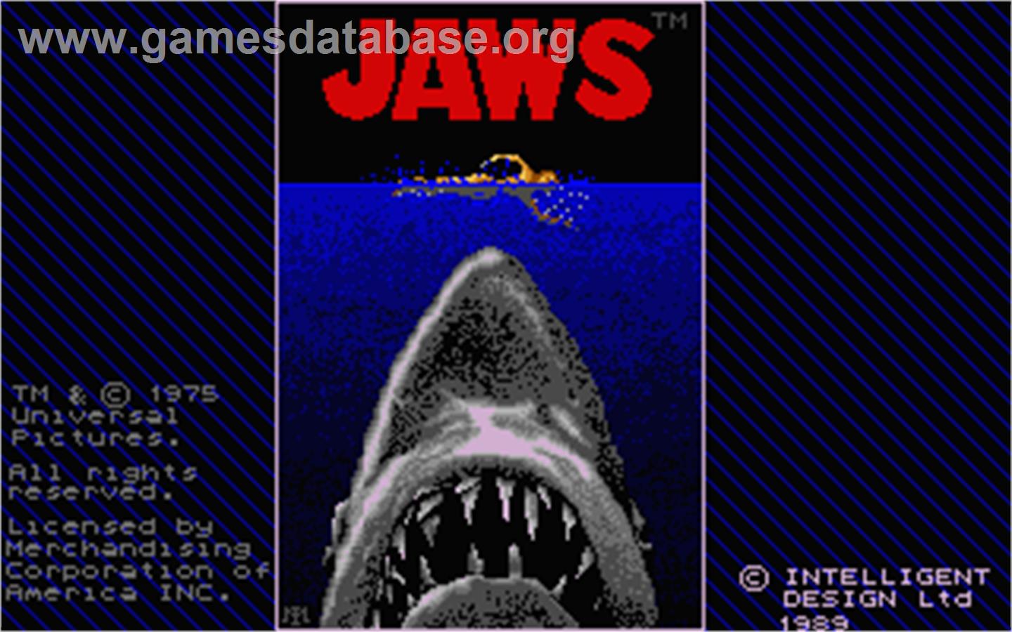 Jaws - Atari ST - Artwork - Title Screen