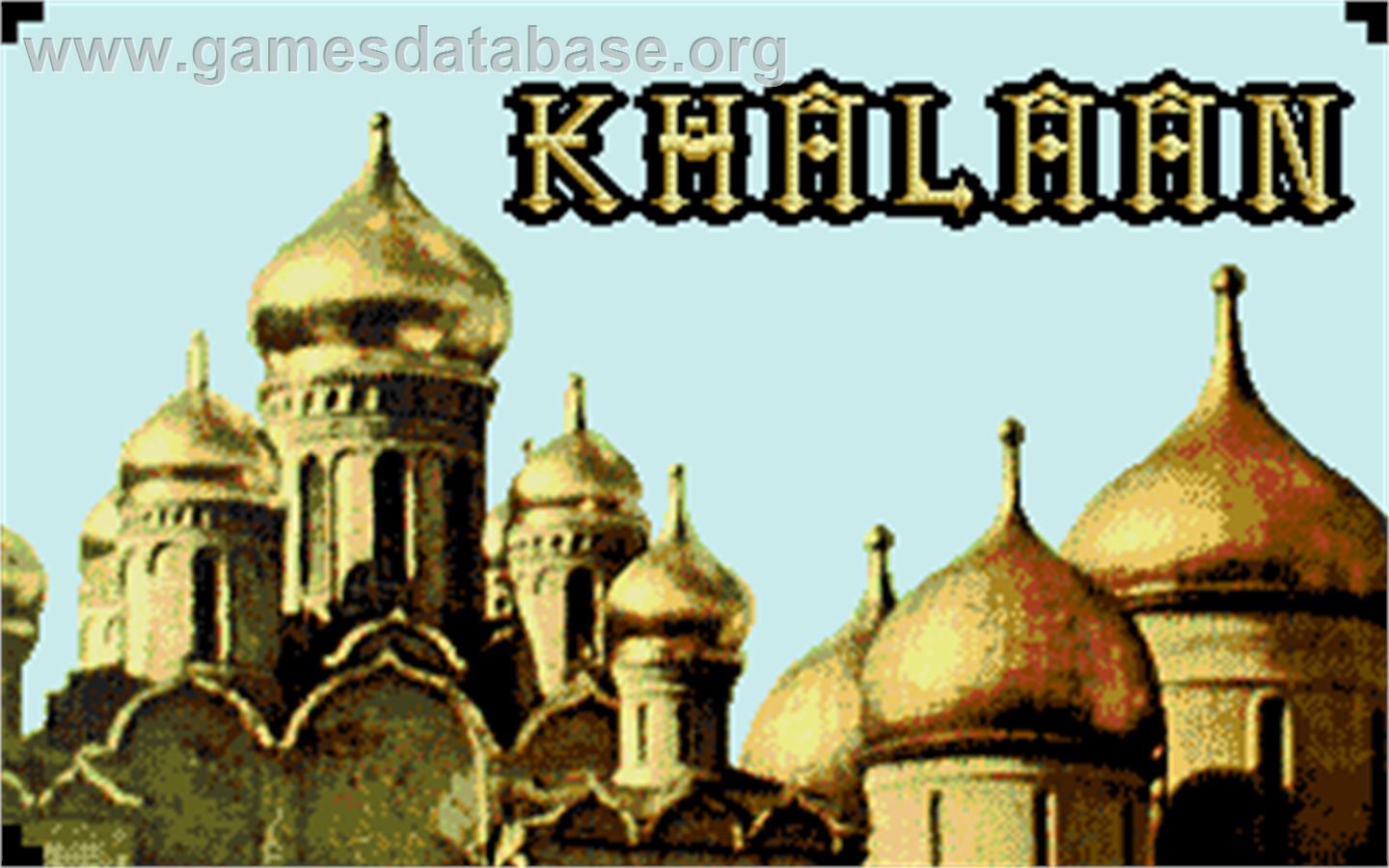 Khalaan - Atari ST - Artwork - Title Screen