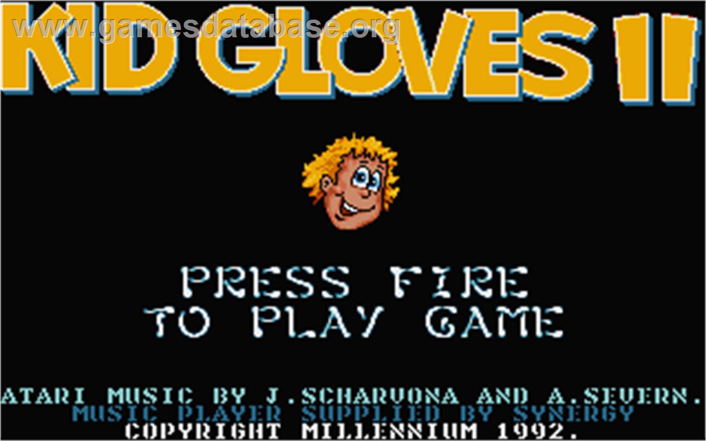 Kid Gloves II: The Journey Back - Atari ST - Artwork - Title Screen