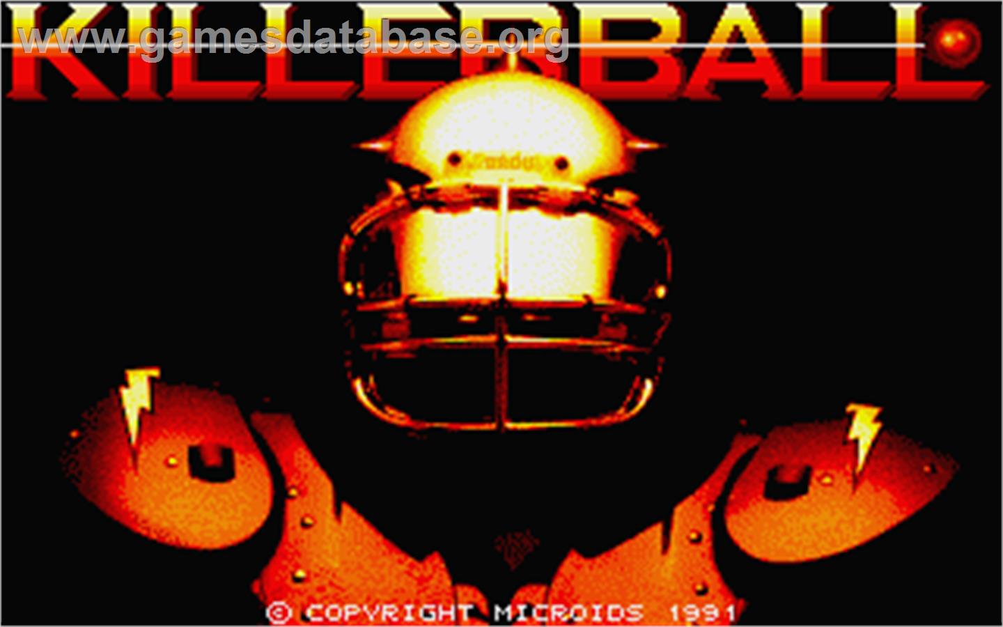 Killerball - Atari ST - Artwork - Title Screen