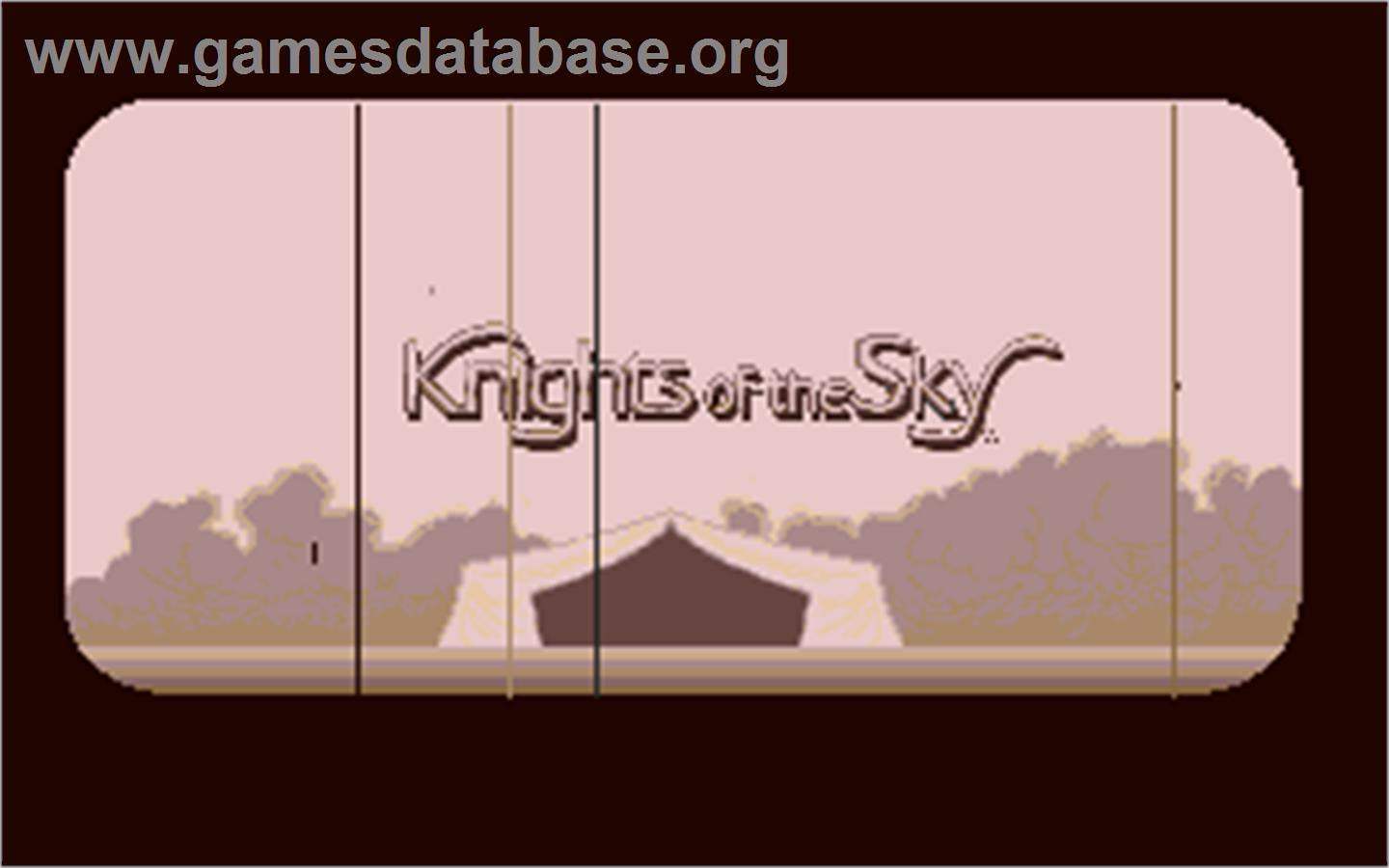 Knights of the Sky - Atari ST - Artwork - Title Screen