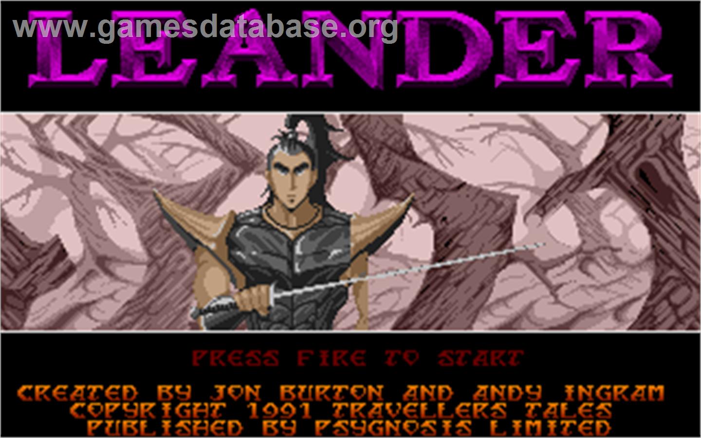 Leander - Atari ST - Artwork - Title Screen