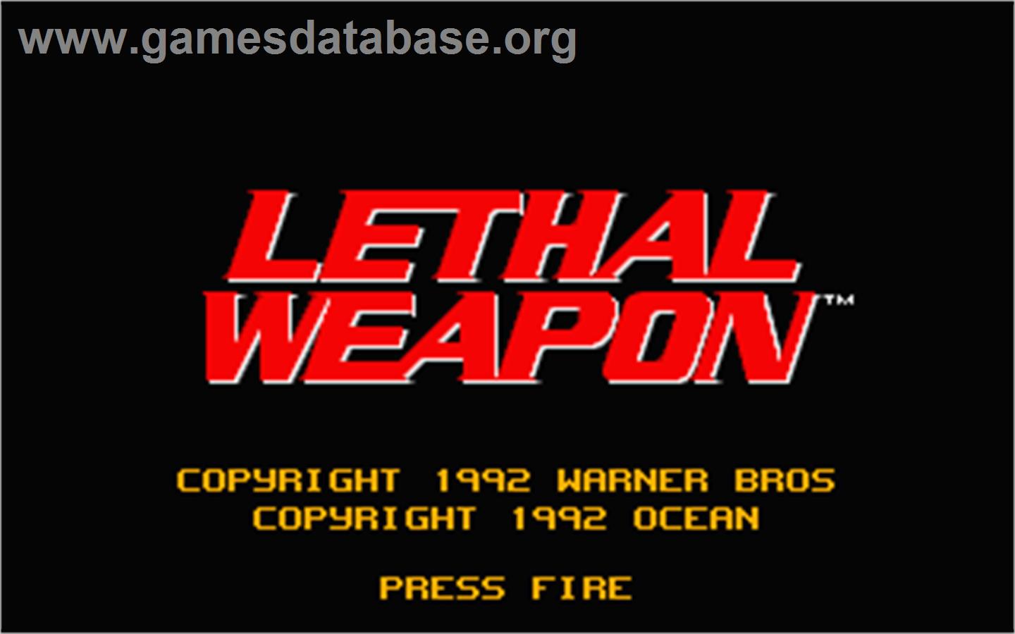 Lethal Weapon - Atari ST - Artwork - Title Screen