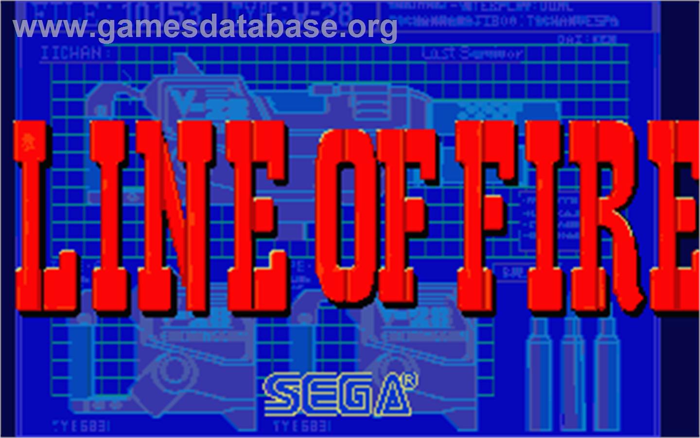Line of Fire / Bakudan Yarou - Atari ST - Artwork - Title Screen