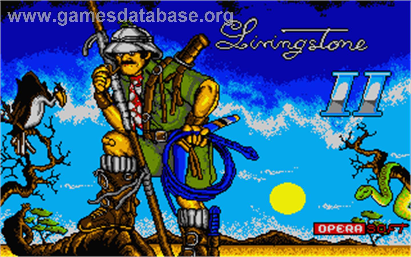 Livingstone, I Presume - Atari ST - Artwork - Title Screen