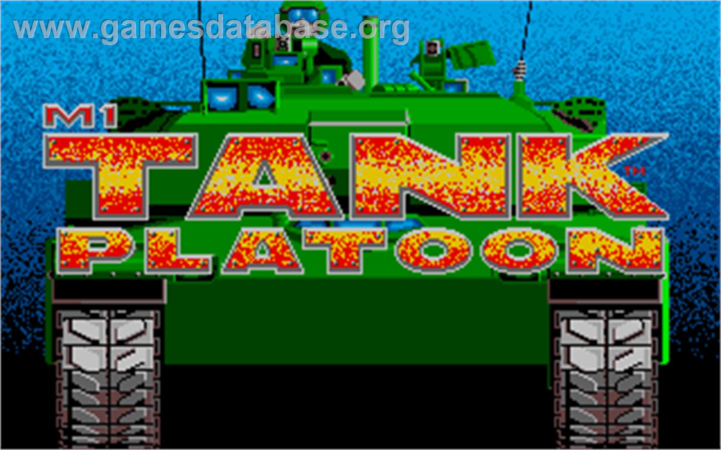 M1 Tank Platoon - Atari ST - Artwork - Title Screen