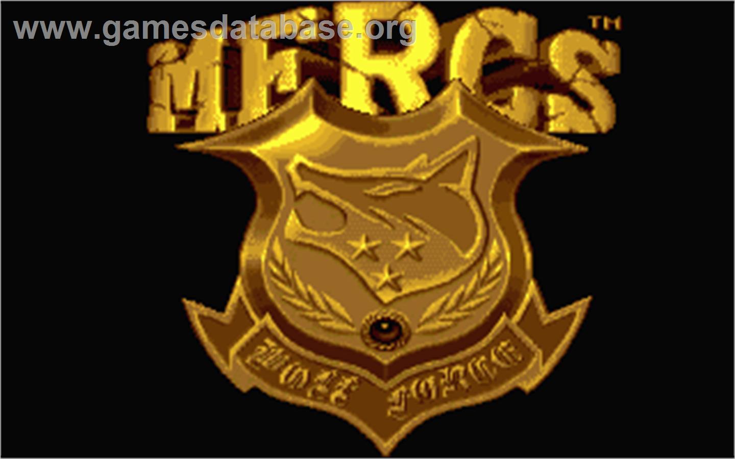 Mercs - Atari ST - Artwork - Title Screen