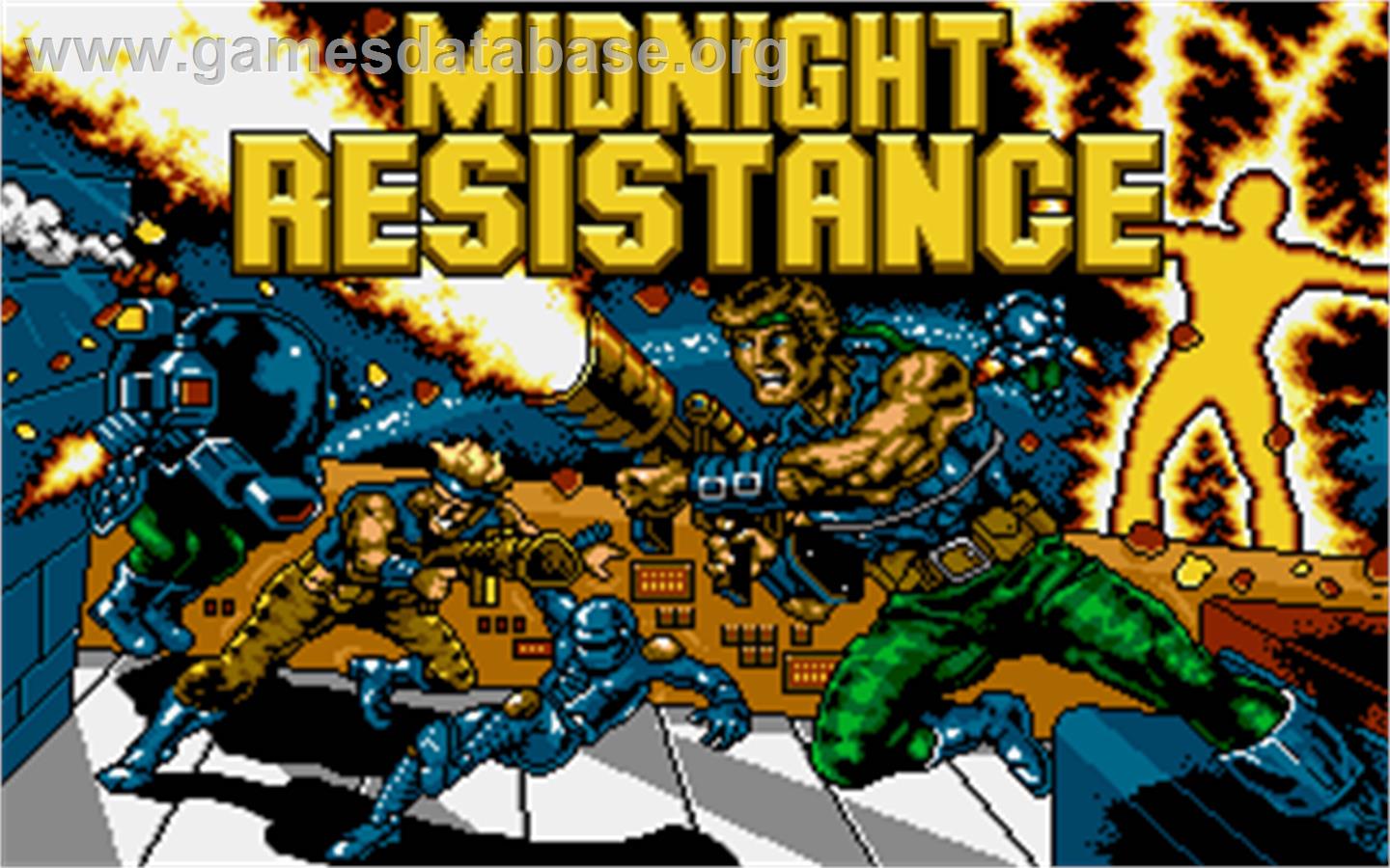 Midnight Resistance - Atari ST - Artwork - Title Screen