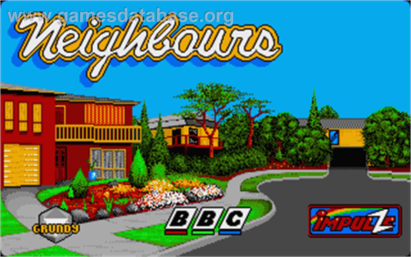 Neighbours - Atari ST - Artwork - Title Screen