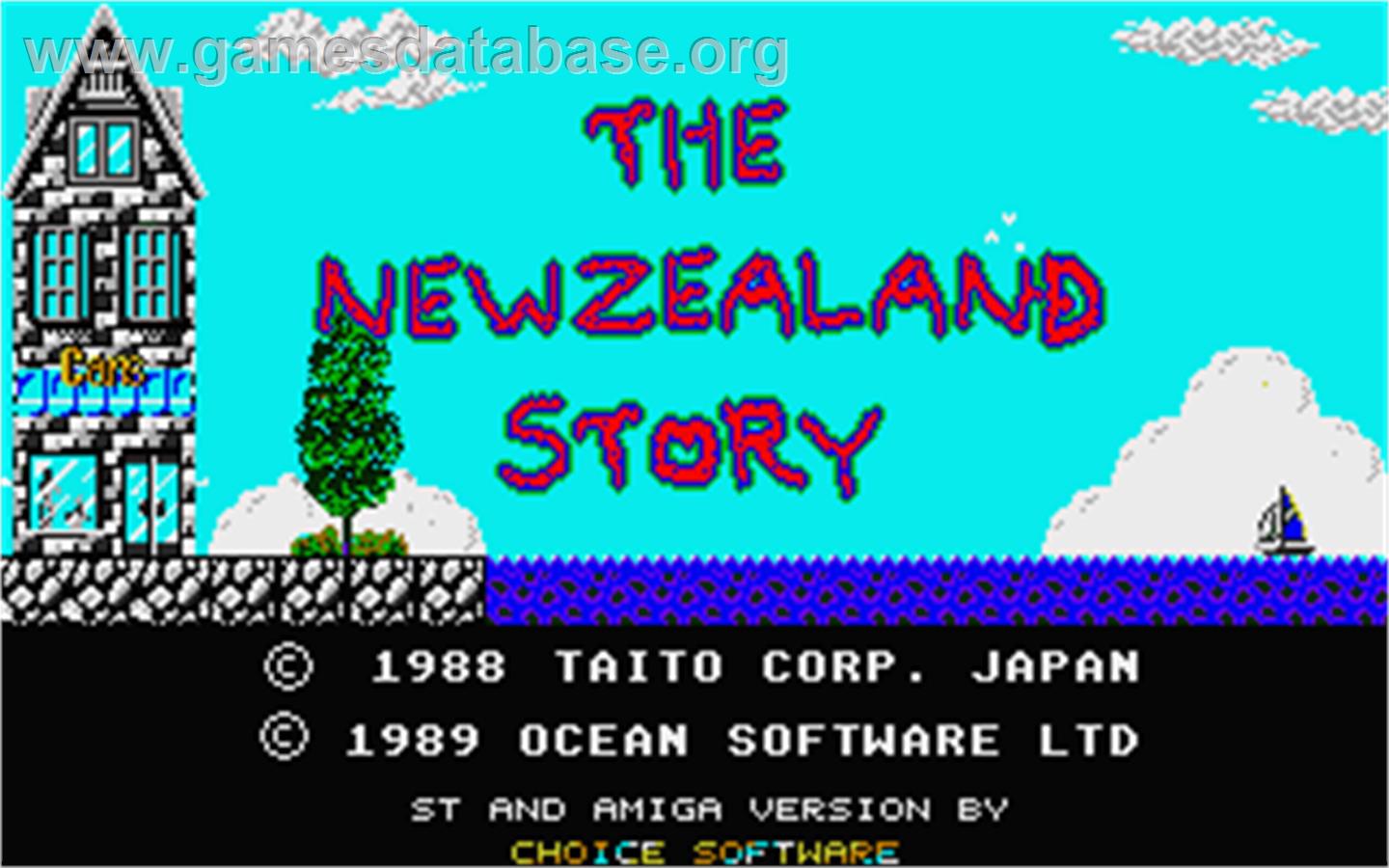 New Zealand Story - Atari ST - Artwork - Title Screen