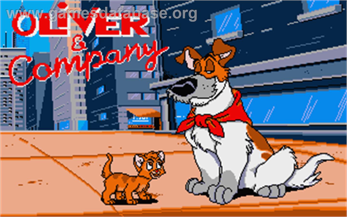 Oliver & Company - Atari ST - Artwork - Title Screen