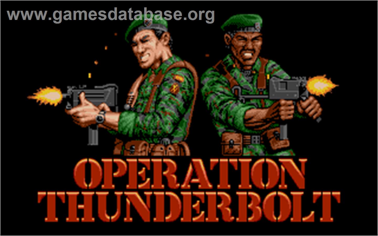 Operation Thunderbolt - Atari ST - Artwork - Title Screen
