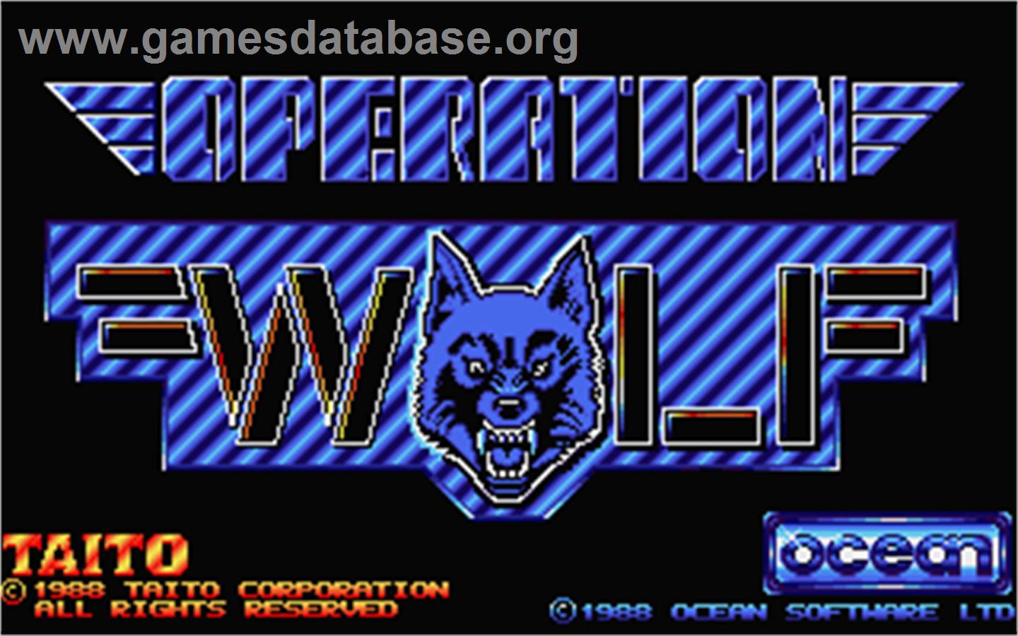 Operation Wolf - Atari ST - Artwork - Title Screen