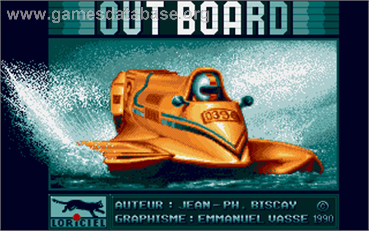 Out Board - Atari ST - Artwork - Title Screen