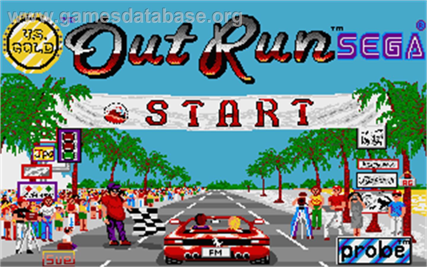 Out Run - Atari ST - Artwork - Title Screen