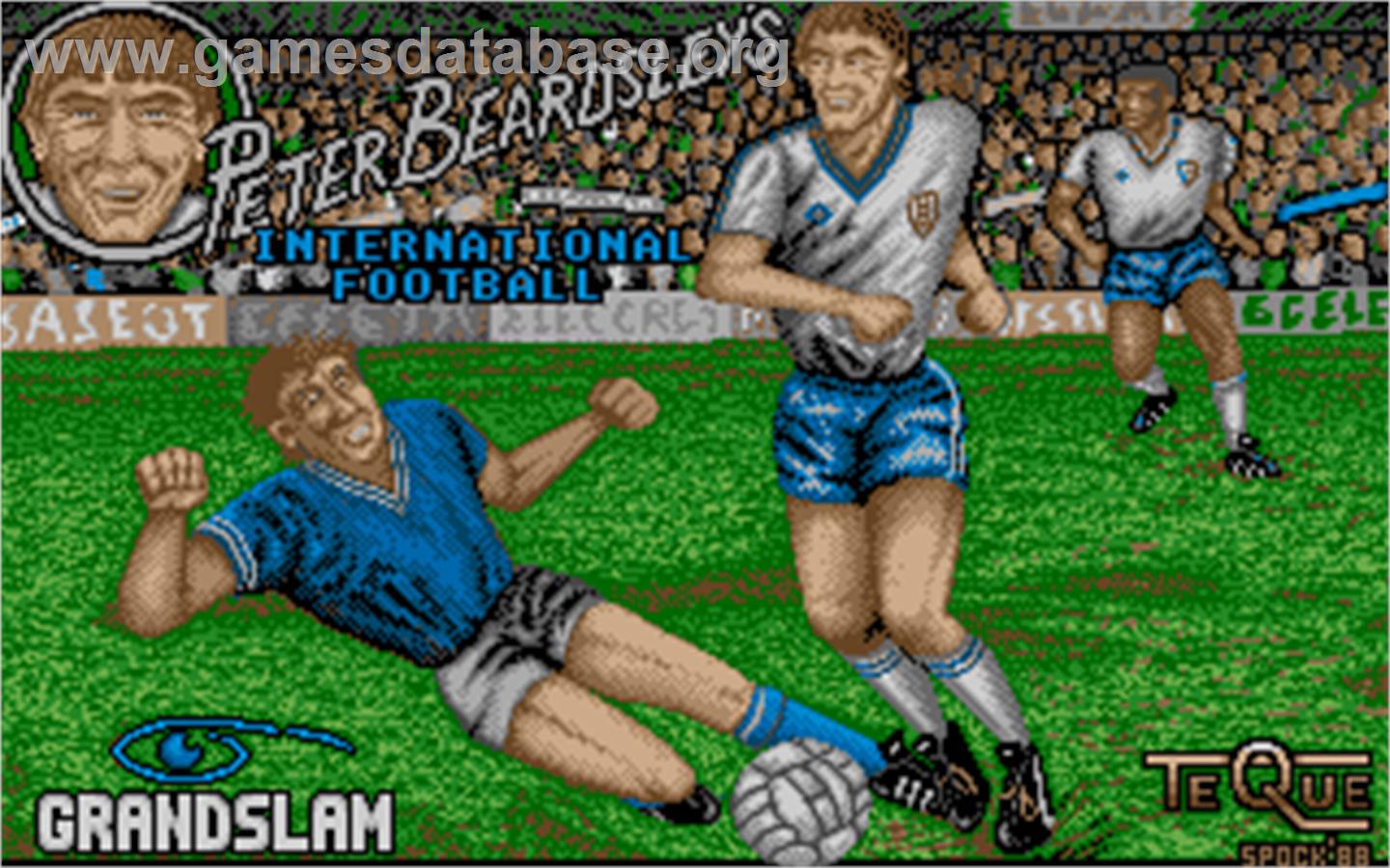 Peter Beardsley's International Football - Atari ST - Artwork - Title Screen