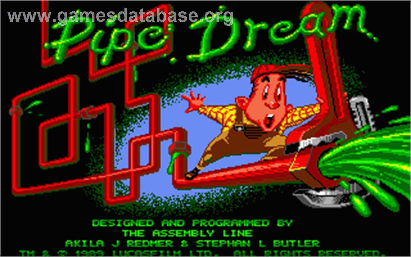 Pipe Dream - Atari ST - Artwork - Title Screen