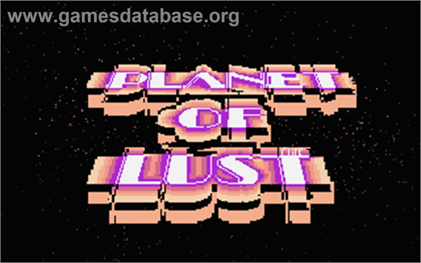Planet of Lust - Atari ST - Artwork - Title Screen