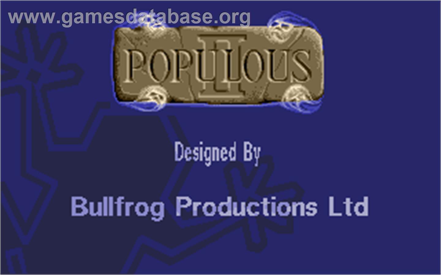 Populous II: Trials of the Olympian Gods - Atari ST - Artwork - Title Screen