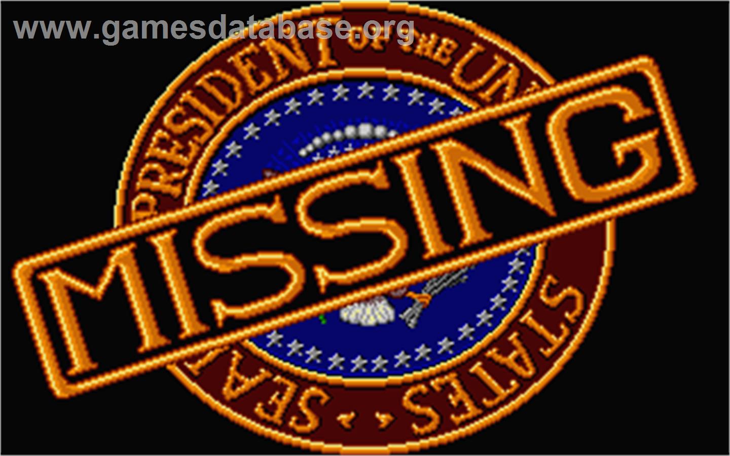 President is Missing - Atari ST - Artwork - Title Screen