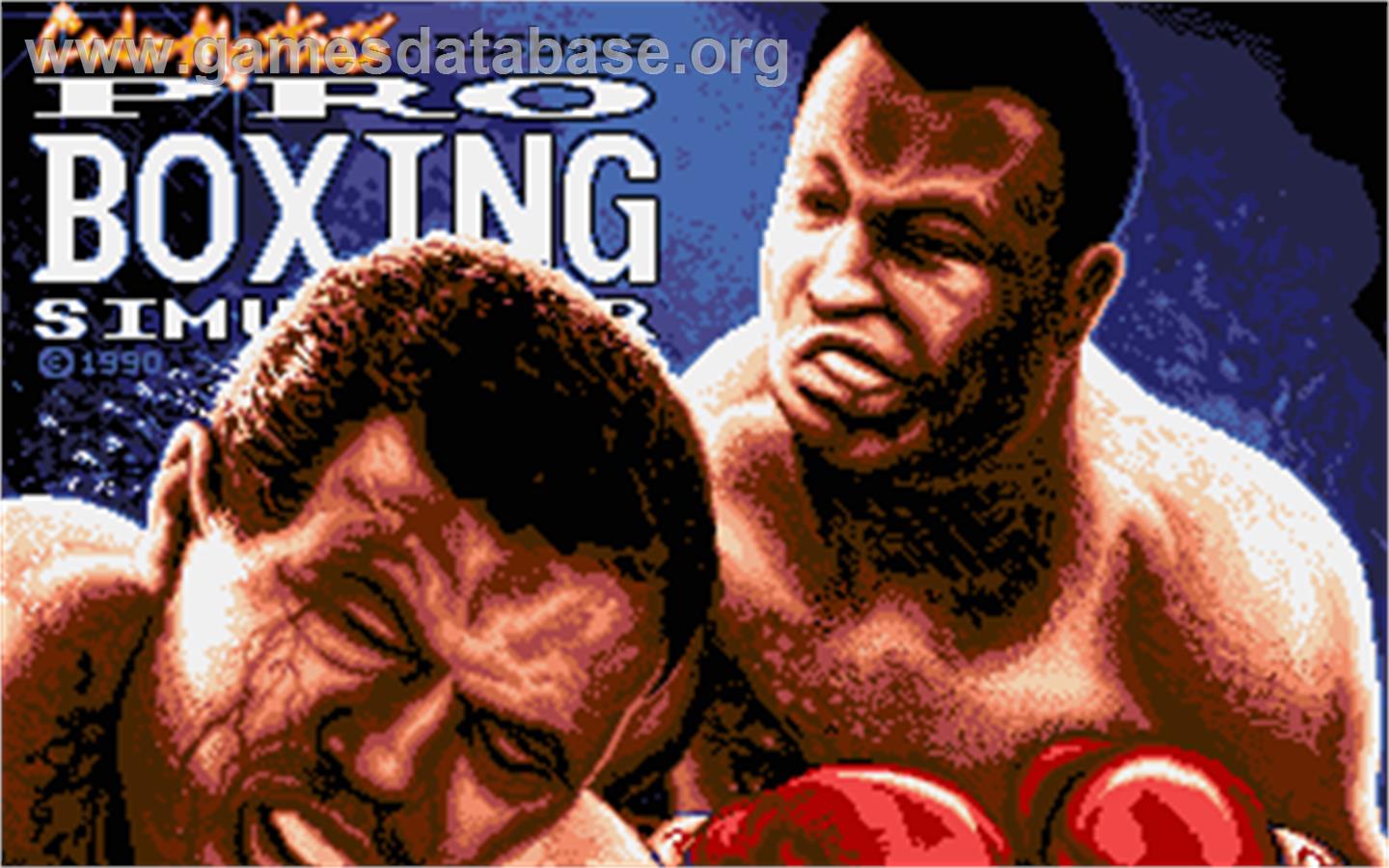 Pro Boxing Simulator - Atari ST - Artwork - Title Screen