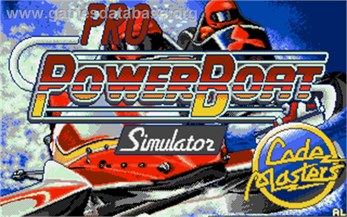 Pro Powerboat Simulator - Atari ST - Artwork - Title Screen