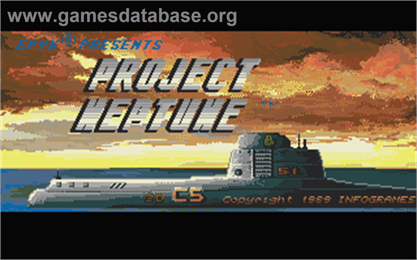 Project Neptune - Atari ST - Artwork - Title Screen
