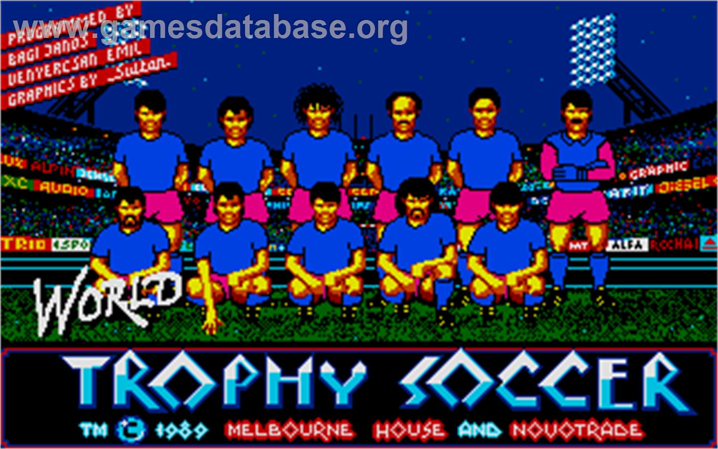 Rick Davis' World Trophy Soccer - Atari ST - Artwork - Title Screen