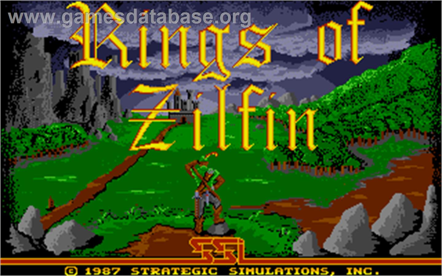 Rings of Zilfin - Atari ST - Artwork - Title Screen