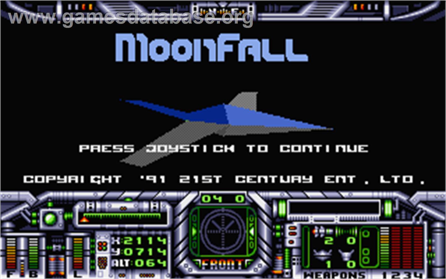 Rockfall 3 - Atari ST - Artwork - Title Screen