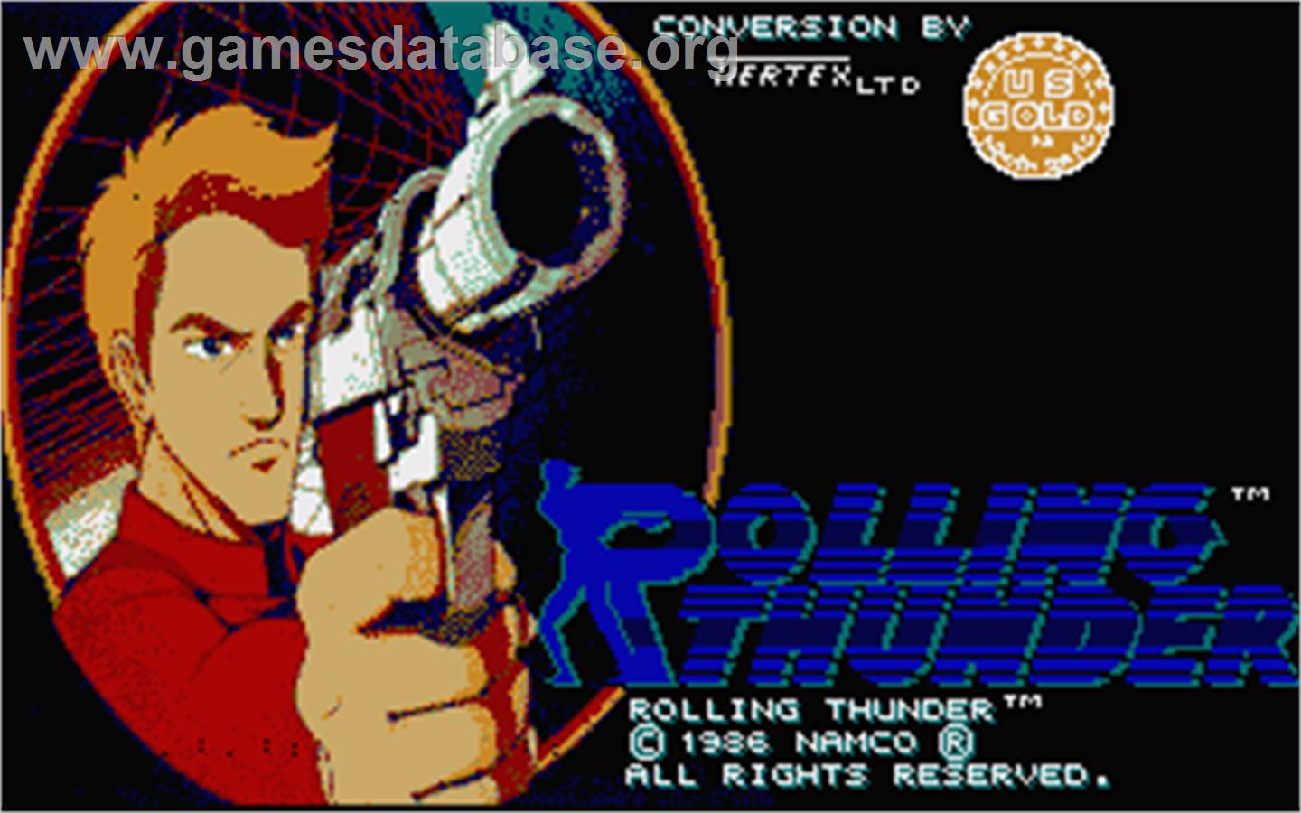 Rolling Thunder - Atari ST - Artwork - Title Screen