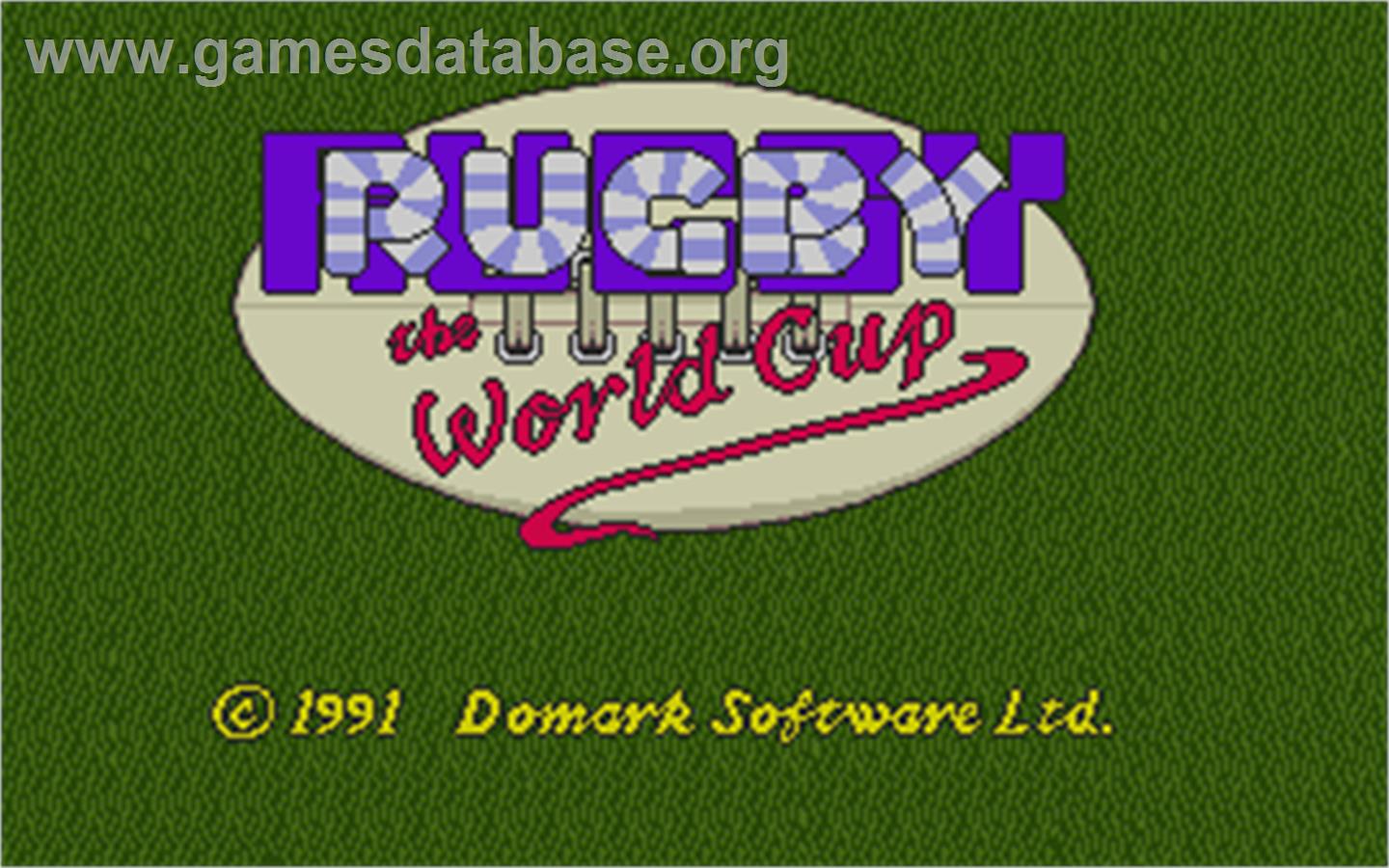 Rugby: The World Cup - Atari ST - Artwork - Title Screen