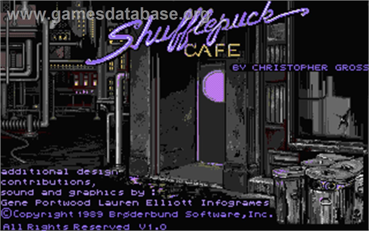 Shufflepuck Cafe - Atari ST - Artwork - Title Screen