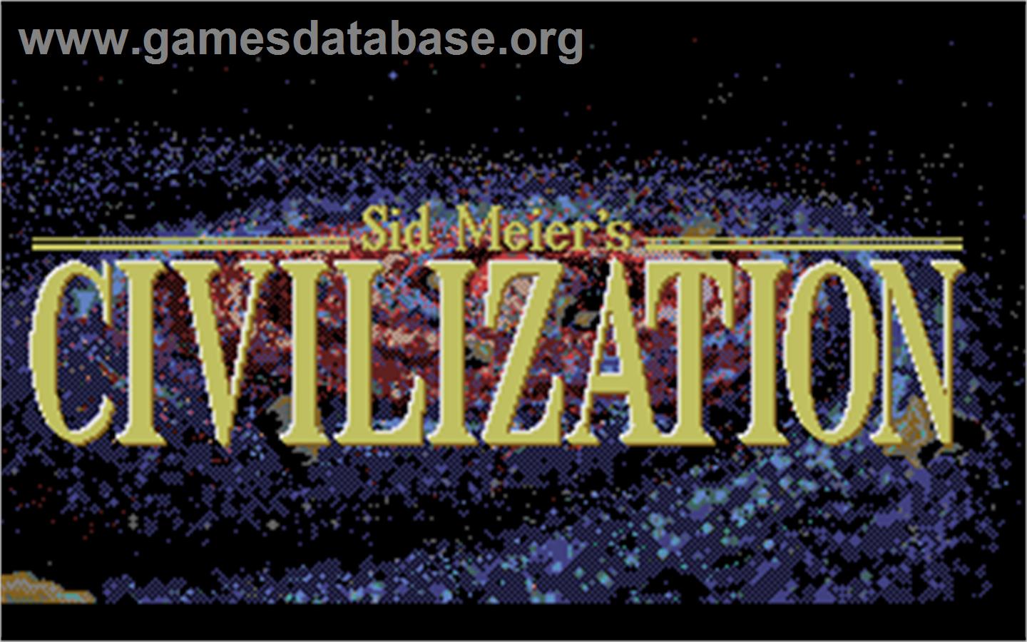 Sid Meier's Civilization - Atari ST - Artwork - Title Screen