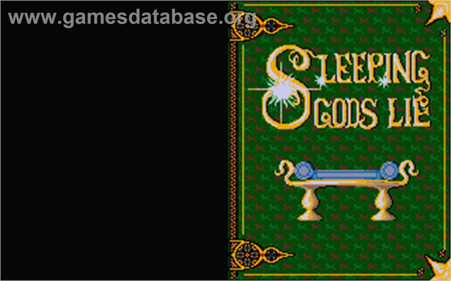 Sleeping Gods Lie - Atari ST - Artwork - Title Screen