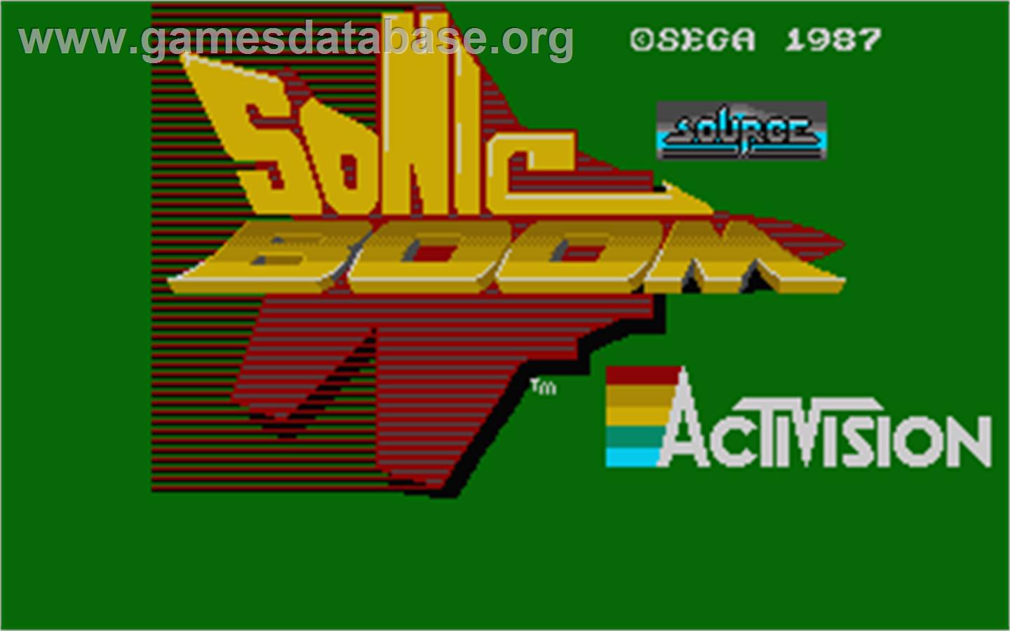 Sonic Boom - Atari ST - Artwork - Title Screen