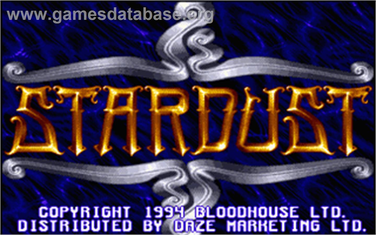 Star Dust - Atari ST - Artwork - Title Screen